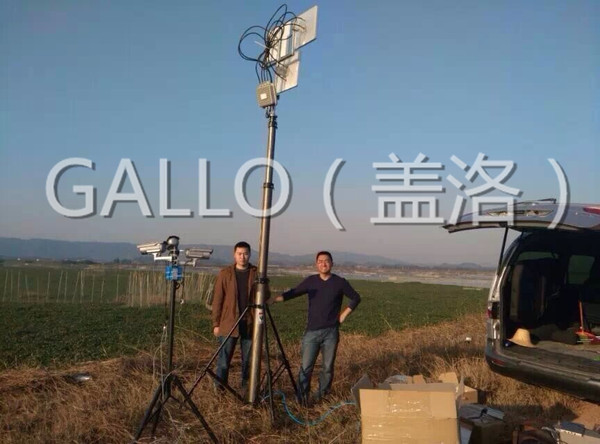 野外作业的气动升降天线